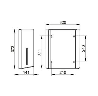 Дозатор для бумажных полотенец Keuco Plan 14985010000 хром